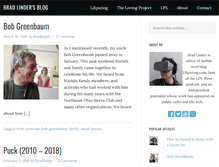 Tablet Screenshot of bradlinder.net